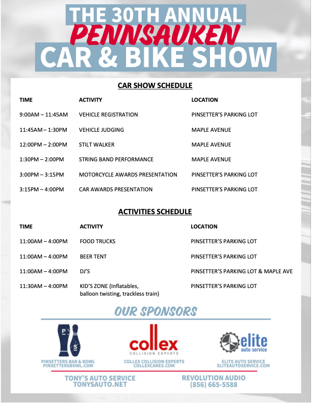 2022 Car and Bike Show Schedule