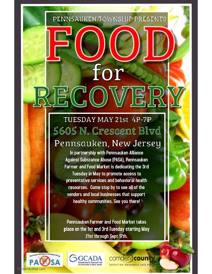 Food for Recovery at Pennsauken Farmer and Food Market