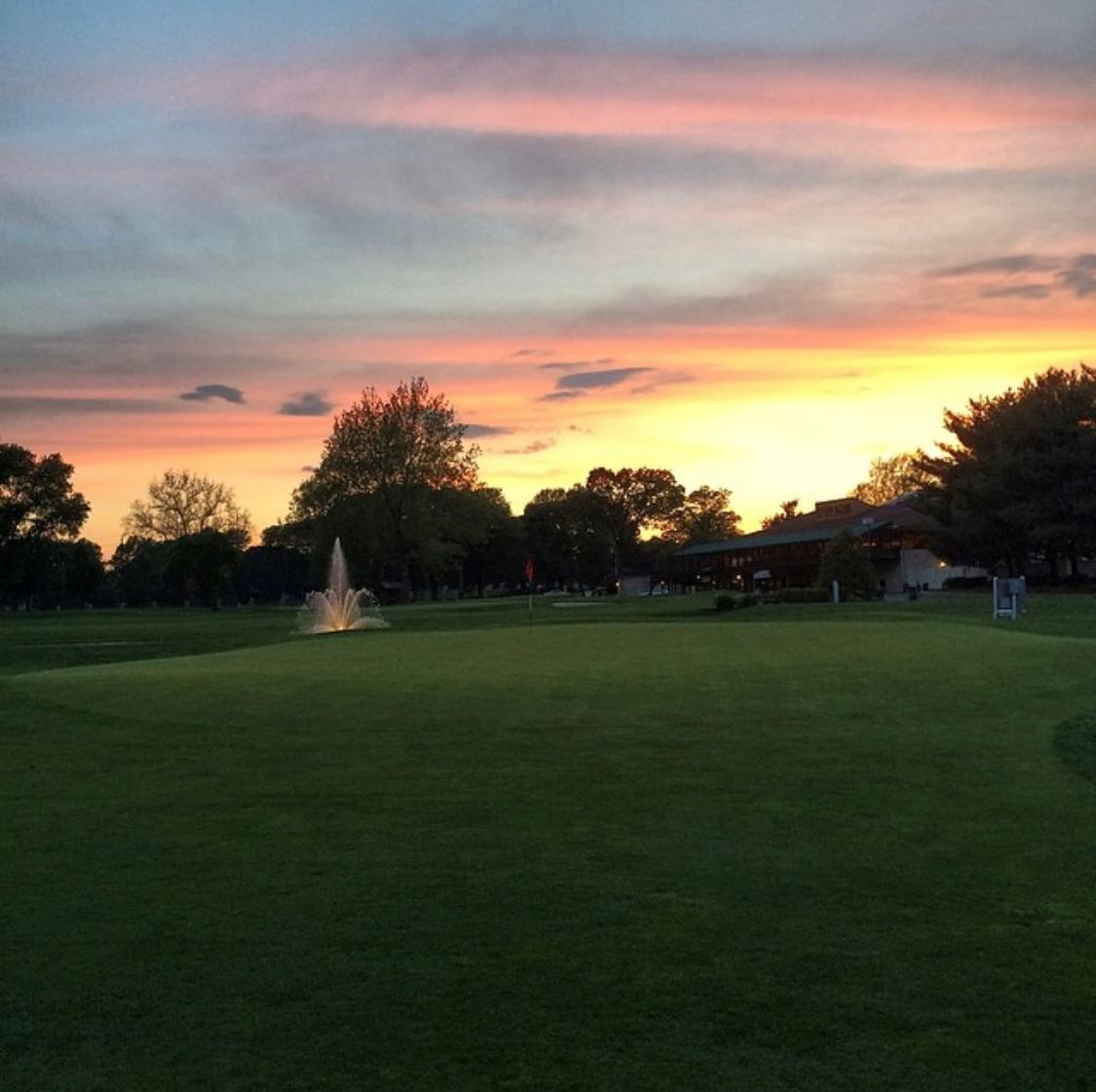 Sunset at the Country Club