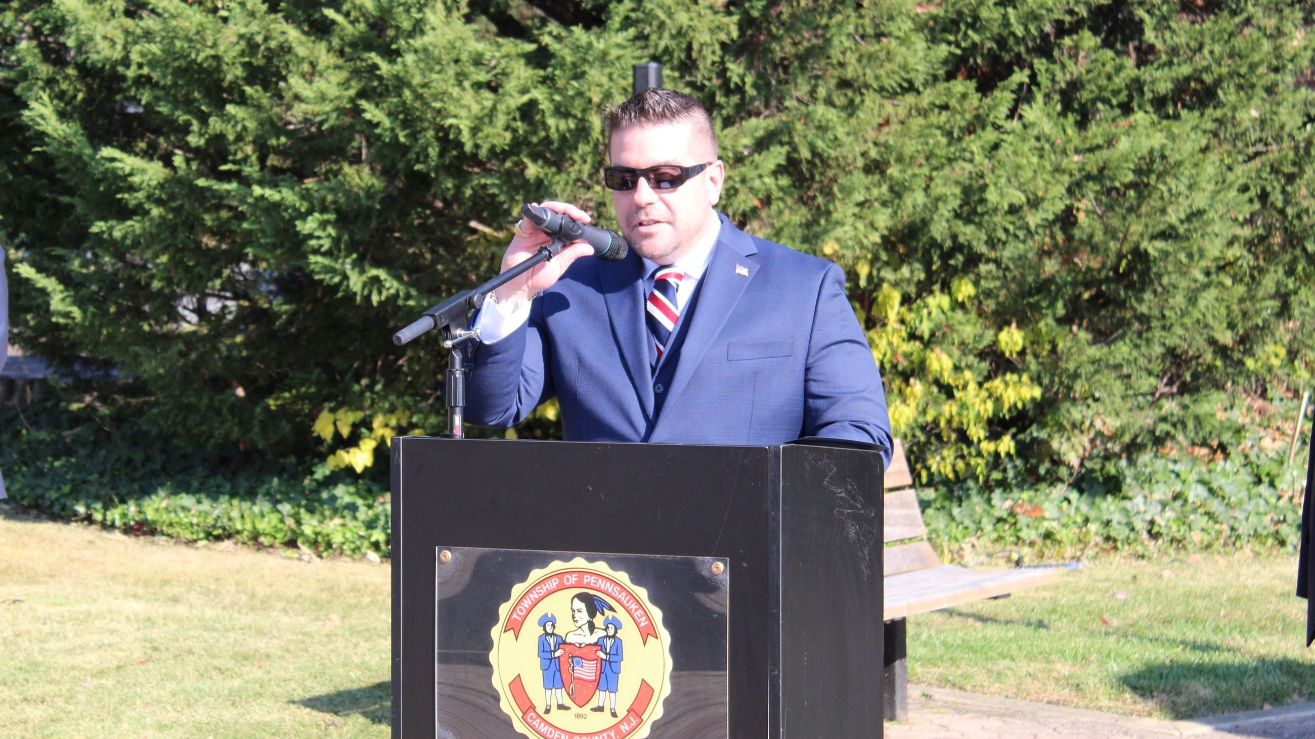 Patrick Speaking at Memorial Day Service
