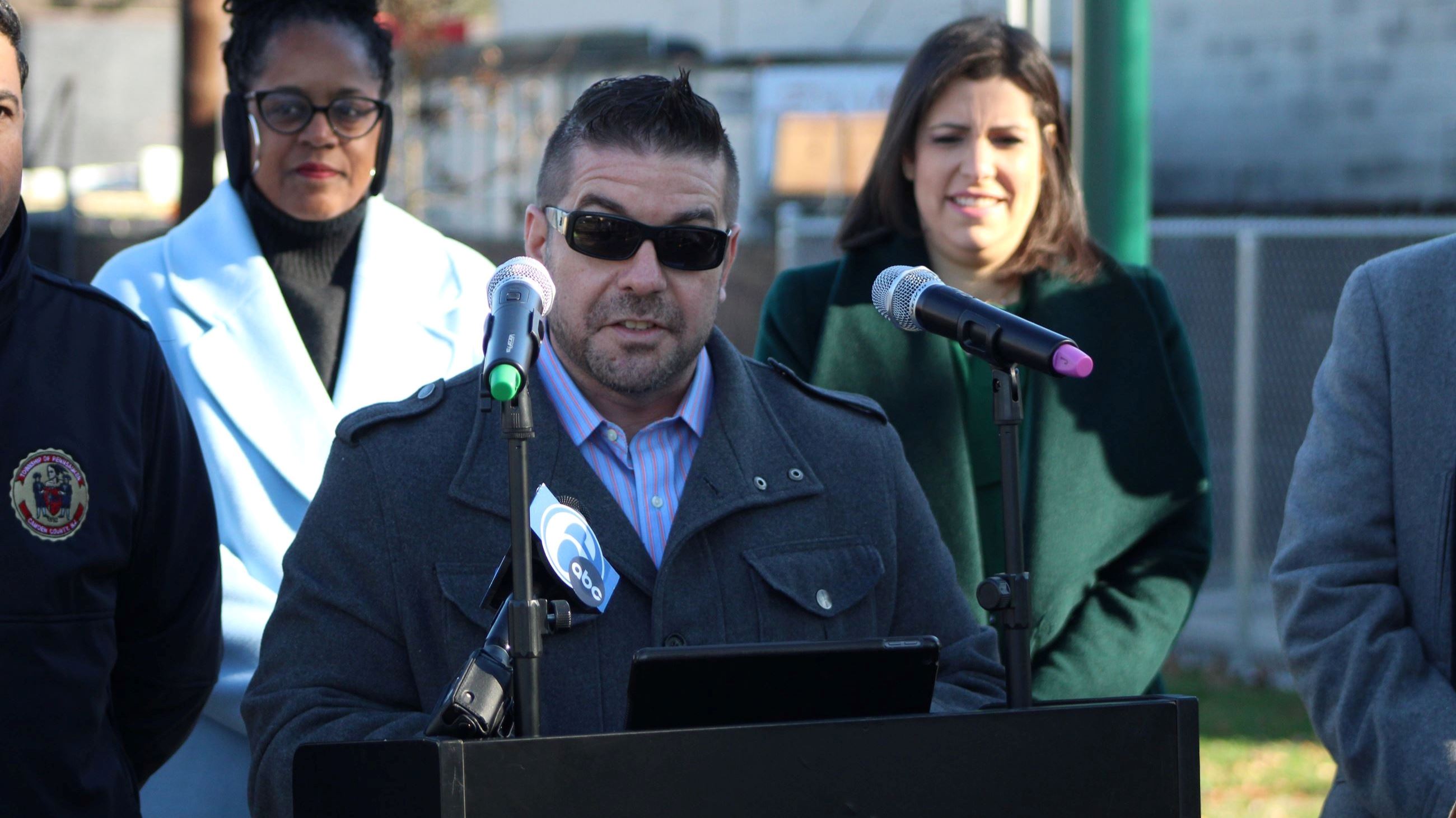 Patrick Olivo at Ribbon Cutting